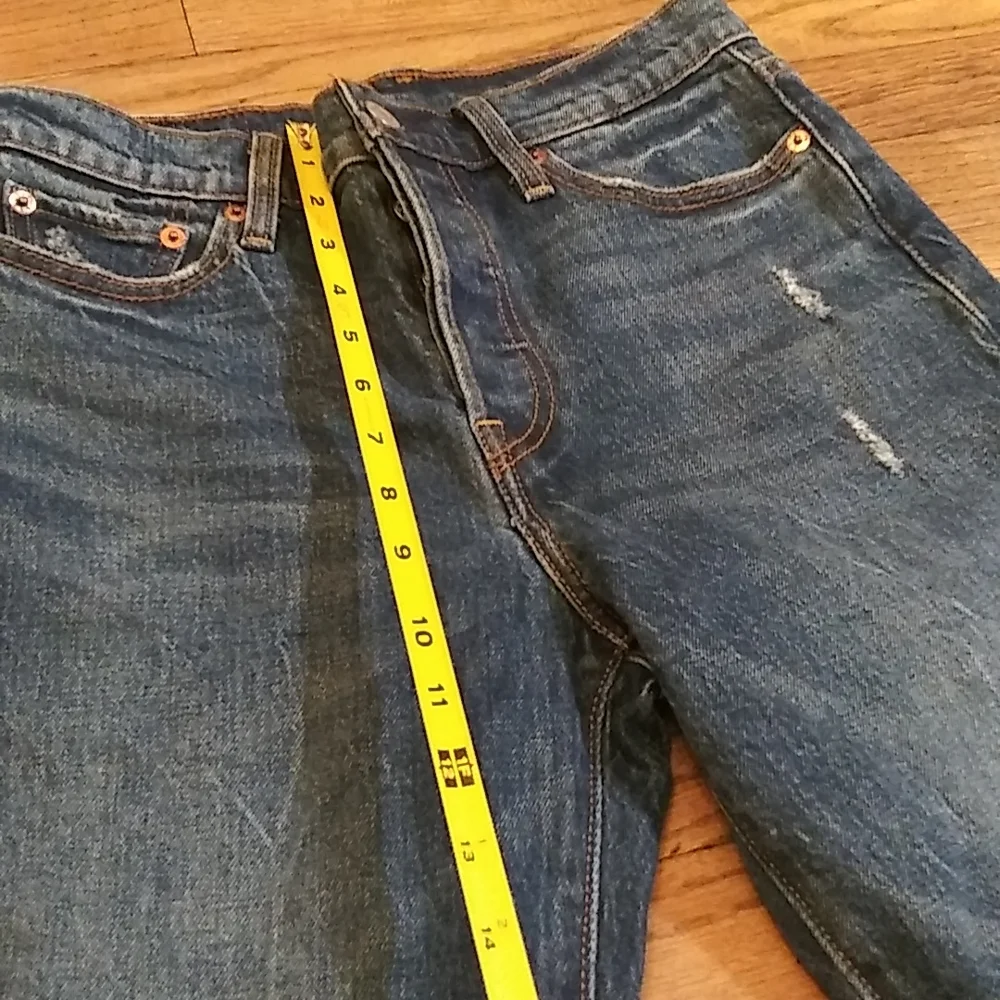 Levi's denim jeans.